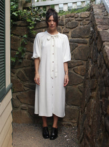 Made to Order: Smock Dress - White