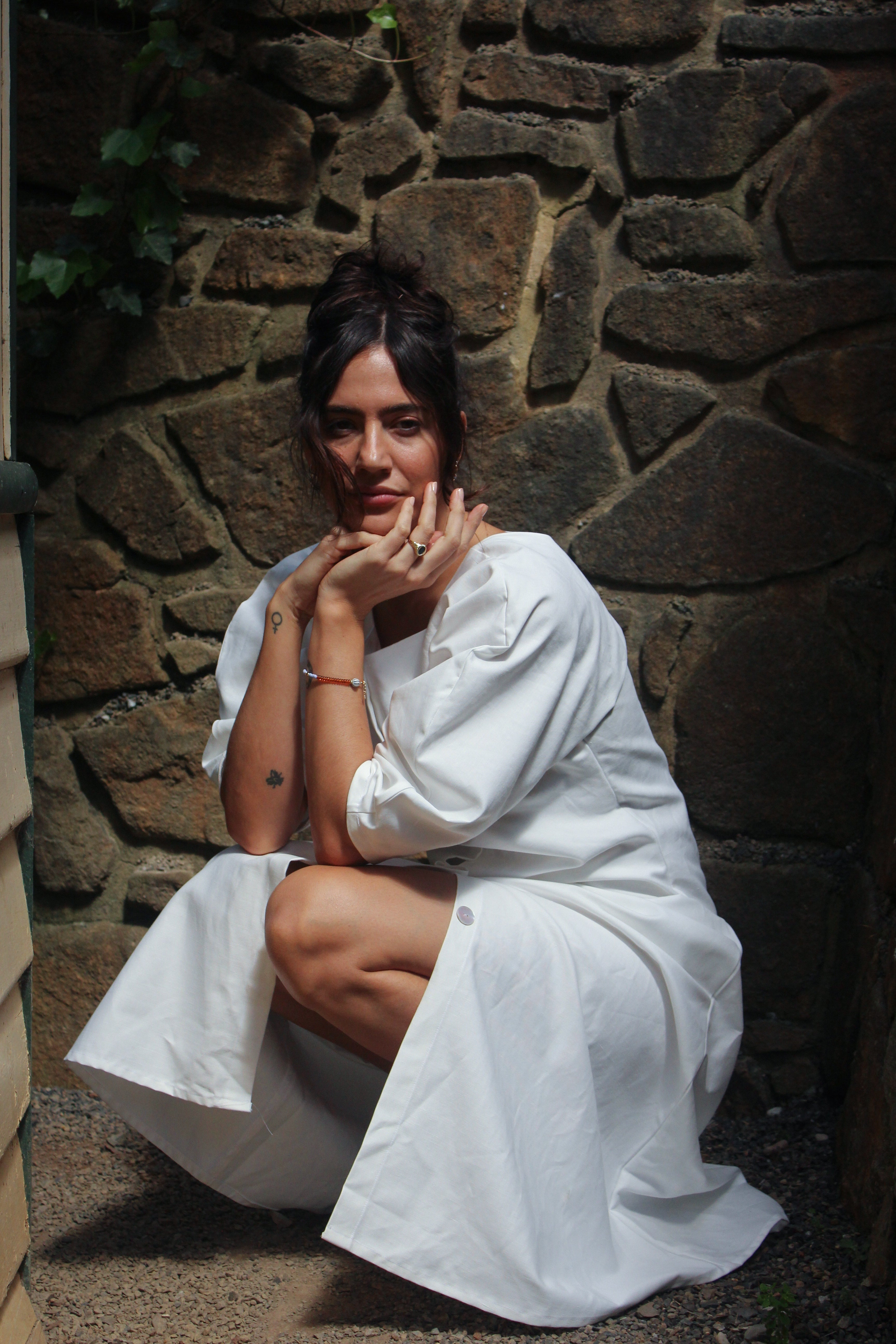 Made to Order: Sweet Puff Dress - White