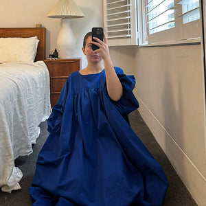 Made to Order: The Frilly Smock - Cobalt
