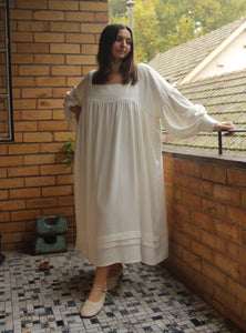 Made to Order: Smock Dress - White