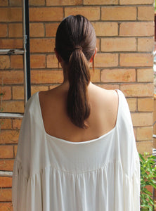 Made to Order: Smock Dress - White